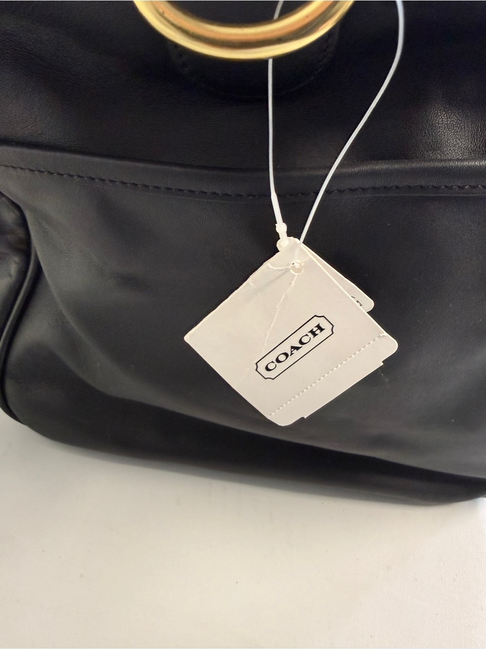 Coach vintage black Boston travel bag NWT - Picture 9 of 10